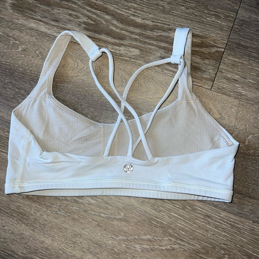 White Lululemon Sports Bra Size 4